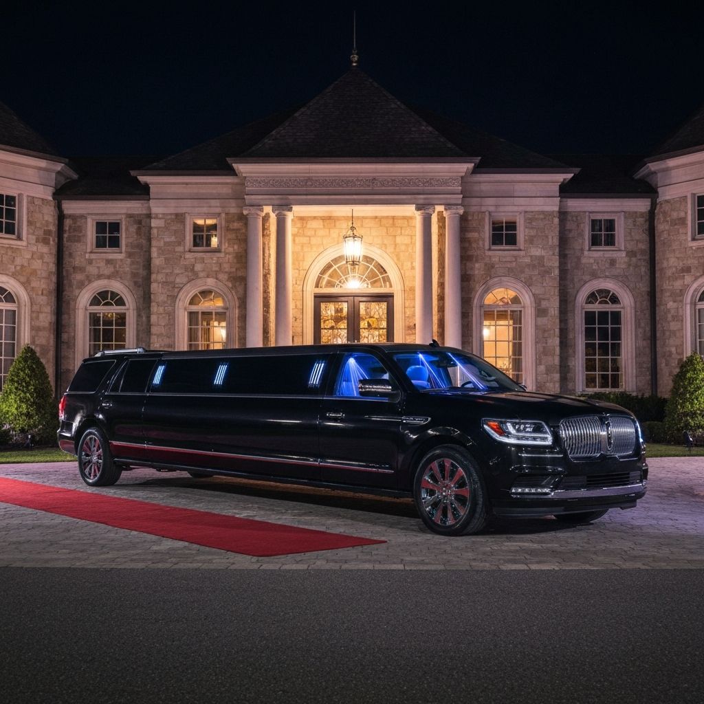 Luxury prom limousine